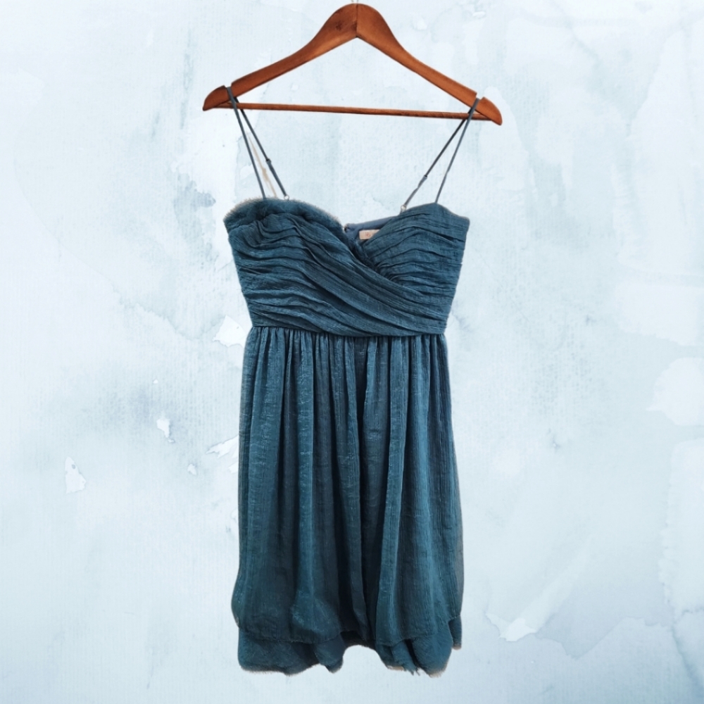 BCBGeneration Teal Sweetheart Mini Dress